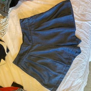 Denim skirts with side zip